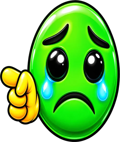 Crying Green Blob J