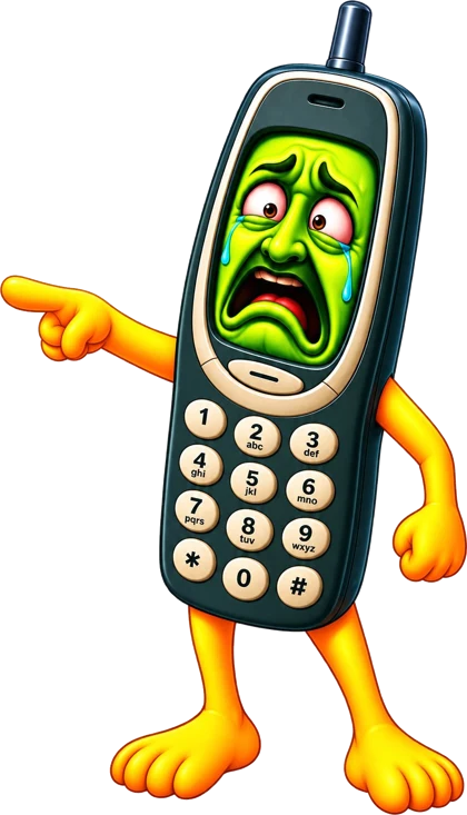 Crying Green Phone J