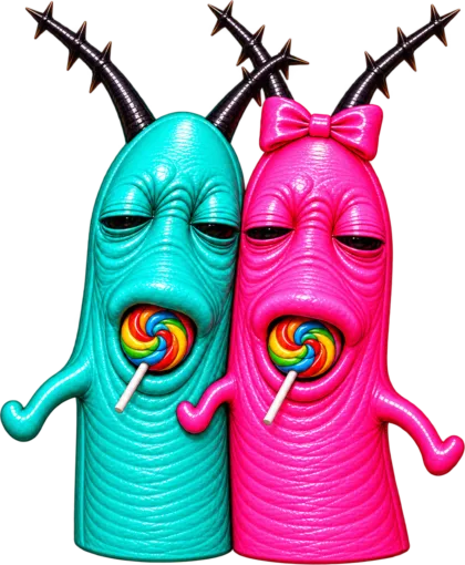 Lollipop Worm Couple J